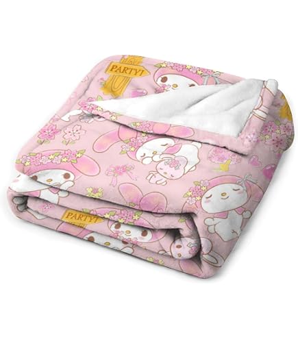 Amazon｜毛布 かわいい マイメロ ブランケット フランネル ひざ掛け